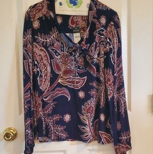 Ella Moss Multicolor Paisley Blouse